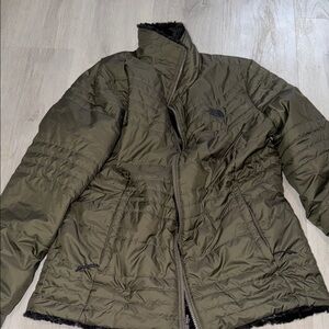 The North Face reversible Olive Green Women's Jacket